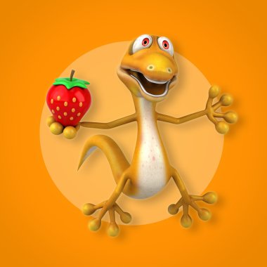 Eğlenceli çizgi film kertenkele