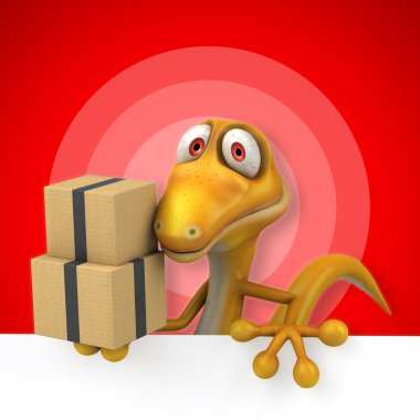 Eğlenceli çizgi film kertenkele