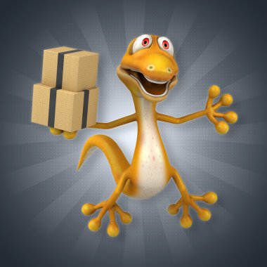 Eğlenceli çizgi film kertenkele