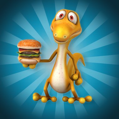 Eğlenceli çizgi film kertenkele