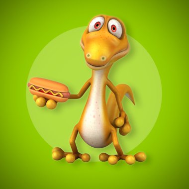 Eğlenceli çizgi film kertenkele