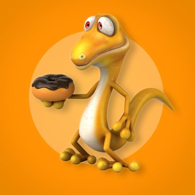 Eğlenceli çizgi film kertenkele