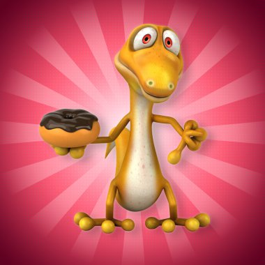 Eğlenceli çizgi film kertenkele