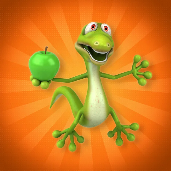 Fun cartoon lizard — Stock Photo, Image