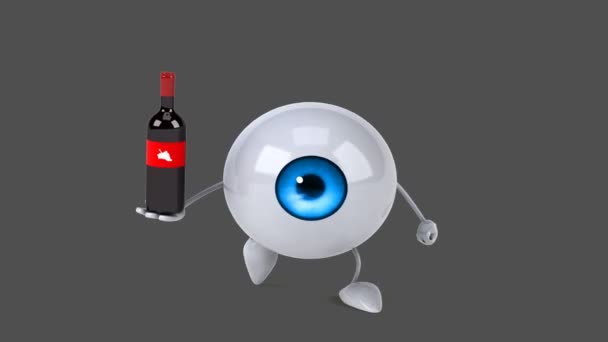 Fun cartoon eye — Stock Video