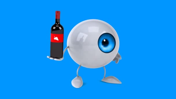 Fun cartoon eye — Stock Video