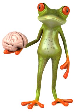 Eğlenceli çizgi film kurbağa