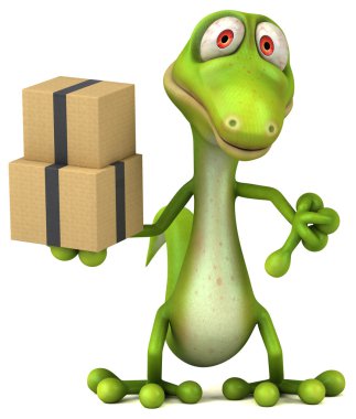 Eğlenceli çizgi film kertenkele