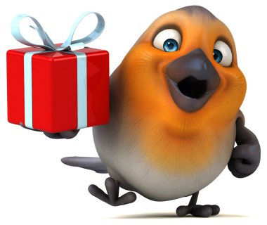 Eğlenceli çizgi film kuş