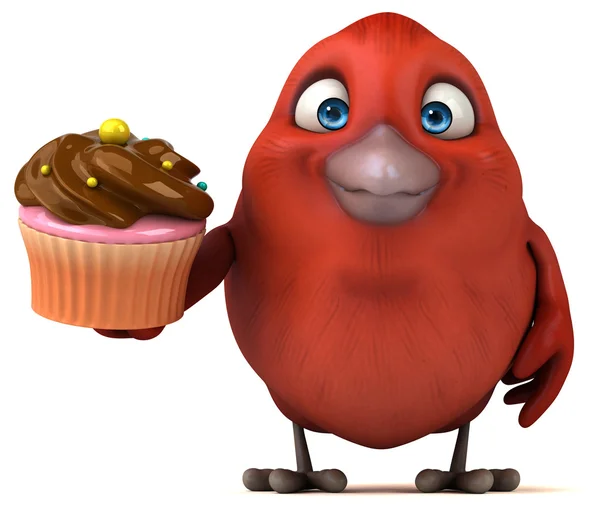 Cartoon Red bird — Stock Photo, Image