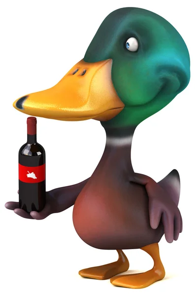 Fun cartoon Duck — Stock Photo, Image