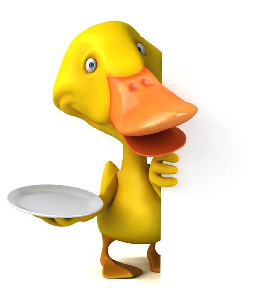 Fun cartoon Duck — Stock Photo, Image