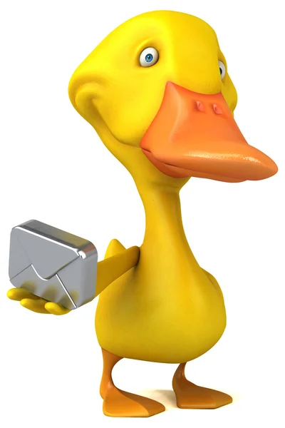 Fun cartoon Duck — Stock Photo, Image