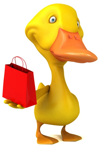 Lustige Cartoon-Ente — Stockfoto