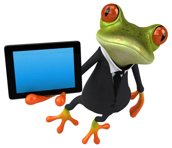 Fun cartoon frog — Stock Photo, Image