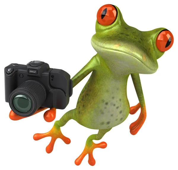 Fun cartoon frog — Stock Photo, Image