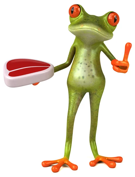 Fun cartoon frog — Stock Photo, Image