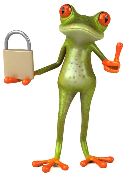 Fun cartoon frog — Stock Photo, Image