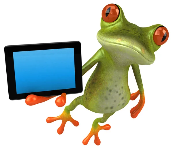 Spaß Cartoon-Frosch — Stockfoto