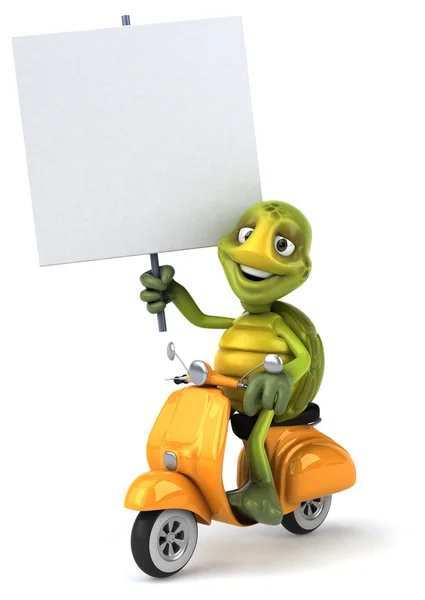 Leuke cartoon schildpad — Stockfoto