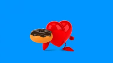 karikatür kırmızı kalp