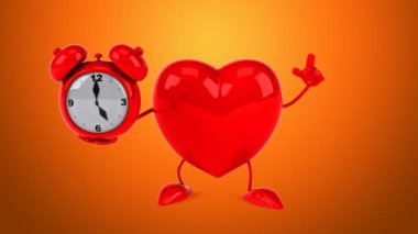 karikatür kırmızı kalp