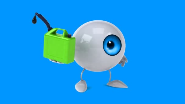 Fun cartoon eye — Stock Video