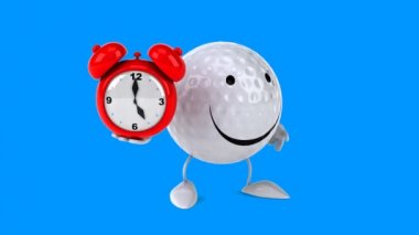 Eğlenceli çizgi film golf topu