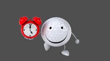 Eğlenceli çizgi film golf topu