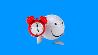 Eğlenceli çizgi film golf topu