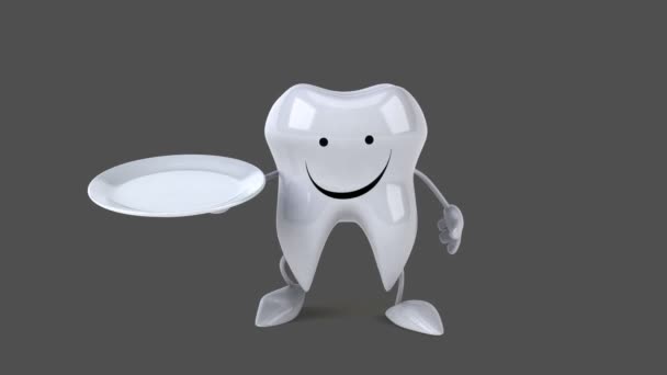 Dent de dessin animé amusant 