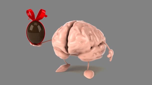 Amusant cerveau dessin animé 