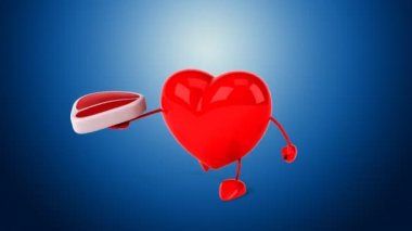 karikatür kırmızı kalp