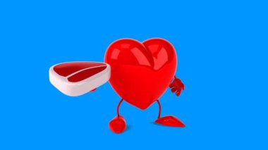 karikatür kırmızı kalp