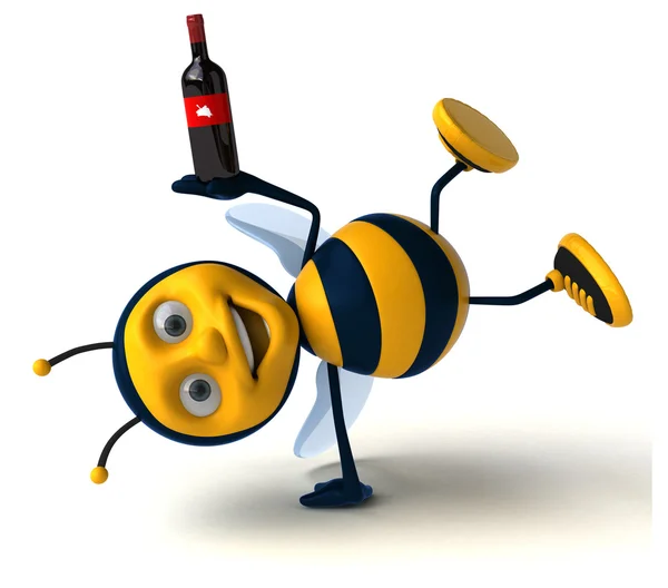Szórakoztató karikatúra méh — Stock Fotó