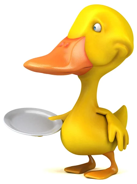 Fun cartoon Duck — Stock Photo, Image