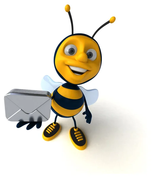 Roliga tecknade bee — Stockfoto