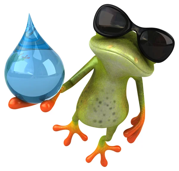 Spaß Cartoon-Frosch — Stockfoto