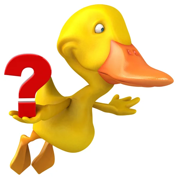 Fun cartoon Duck — Stock Photo, Image