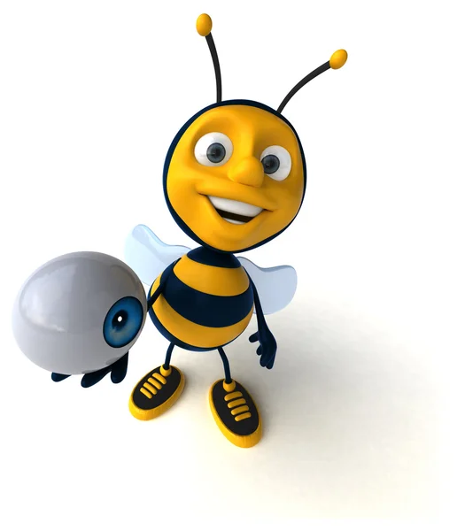有趣的卡通蜜蜂 — 图库照片