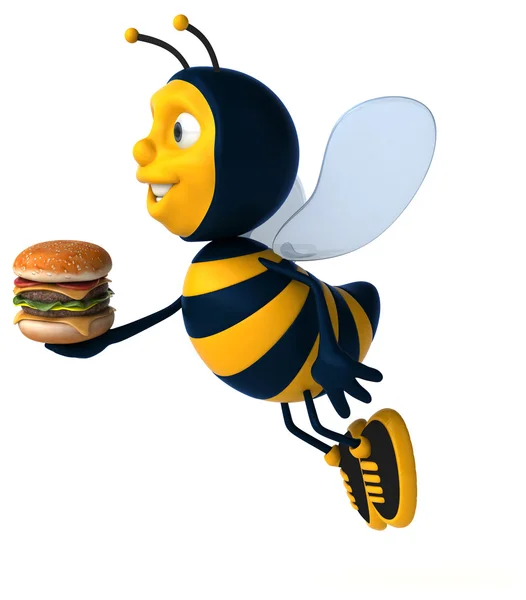 Leuke cartoon bee — Stockfoto