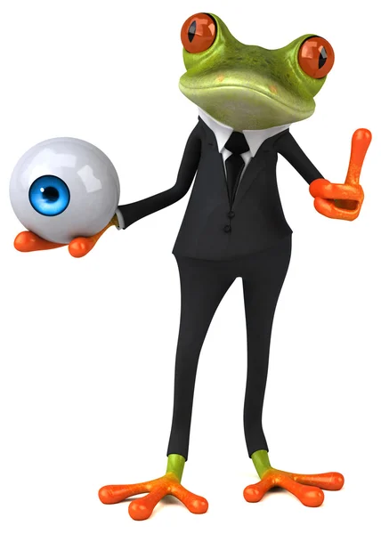 Fun cartoon frog — Stock Photo, Image