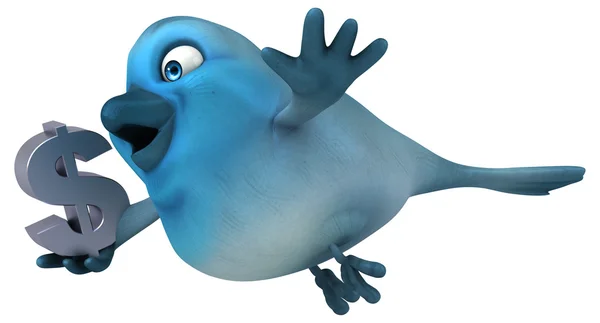 Dibujos animados pájaro azul — Foto de Stock