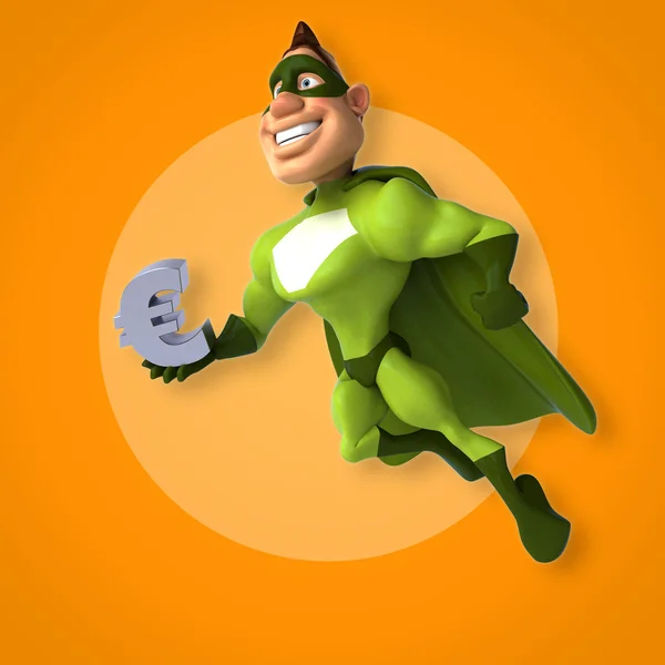 Fun cartoon superhero — Stock Photo, Image