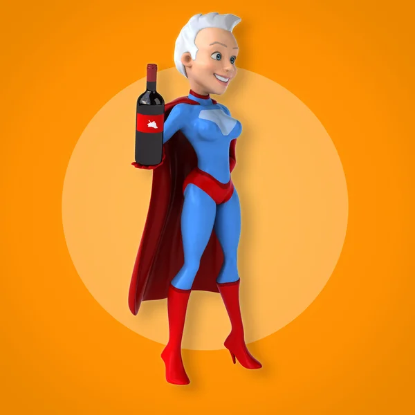Dibujos animados Super mujer —  Fotos de Stock