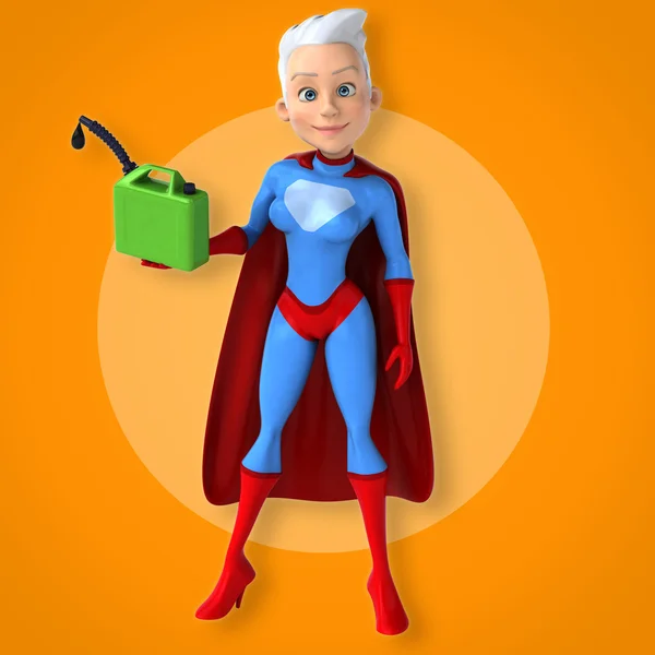 Cartone animato Super donna — Foto Stock