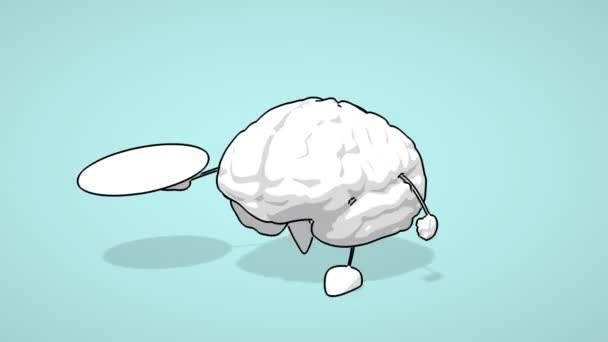 Amusant cerveau dessin animé 