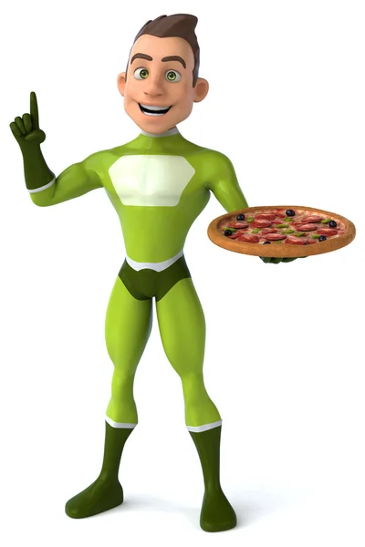 Fun cartoon superhero — Stock Photo, Image