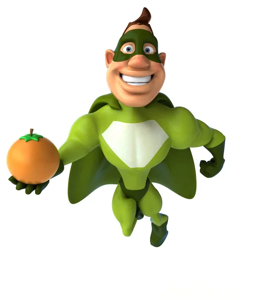 Fun cartoon superhero — Stock Photo, Image