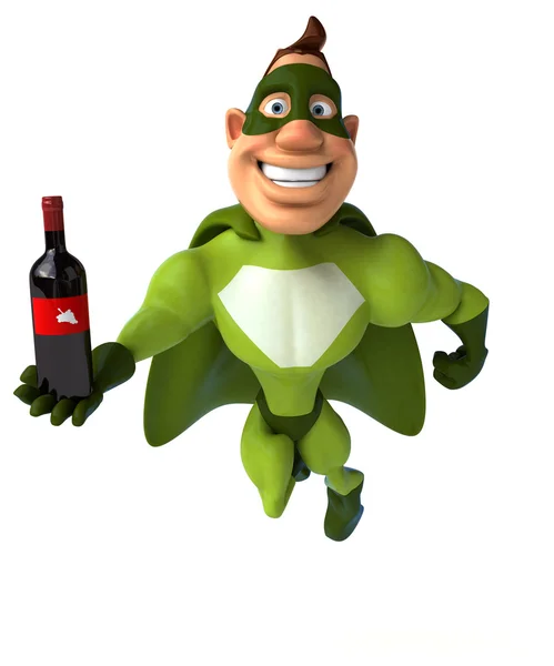 Fun cartoon superhero — Stock Photo, Image